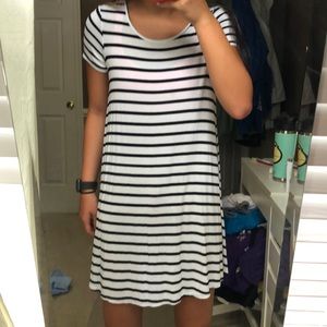 Striped T-Shirt Dress